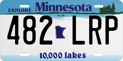 MN license plate 482LRP