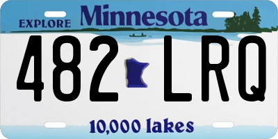 MN license plate 482LRQ