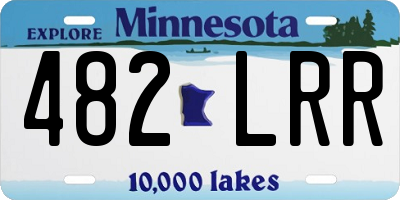 MN license plate 482LRR