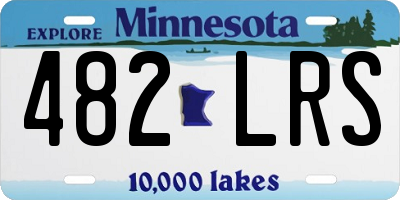 MN license plate 482LRS