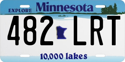 MN license plate 482LRT
