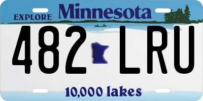 MN license plate 482LRU