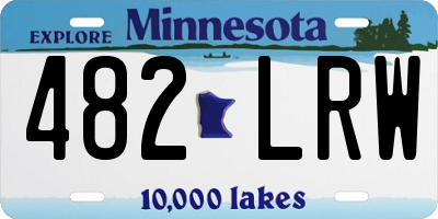MN license plate 482LRW
