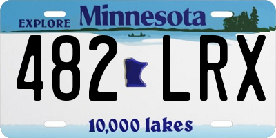 MN license plate 482LRX