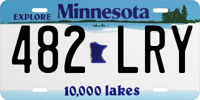 MN license plate 482LRY