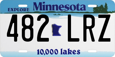 MN license plate 482LRZ