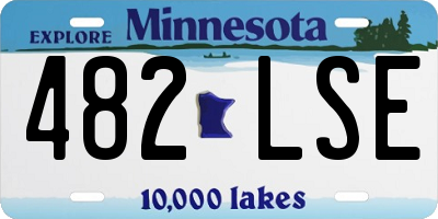 MN license plate 482LSE