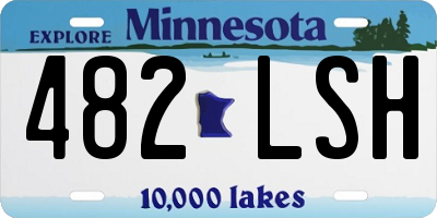 MN license plate 482LSH