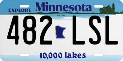 MN license plate 482LSL