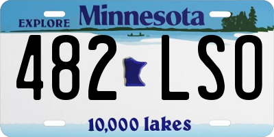 MN license plate 482LSO
