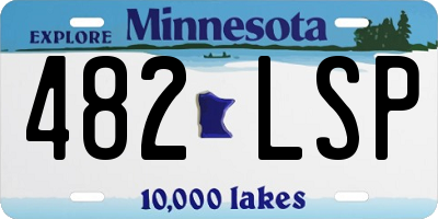 MN license plate 482LSP