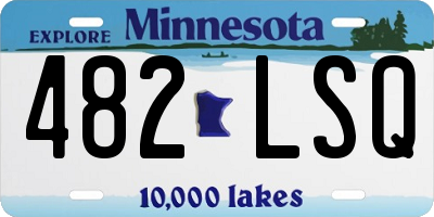 MN license plate 482LSQ