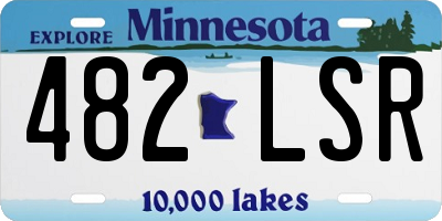 MN license plate 482LSR