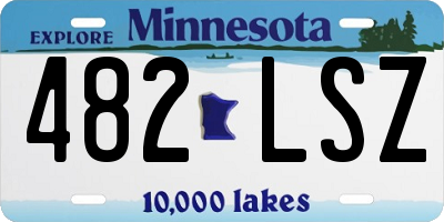 MN license plate 482LSZ