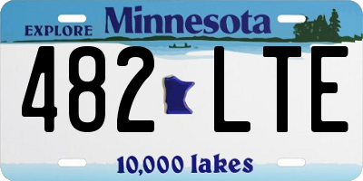 MN license plate 482LTE