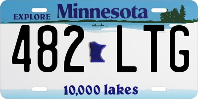 MN license plate 482LTG