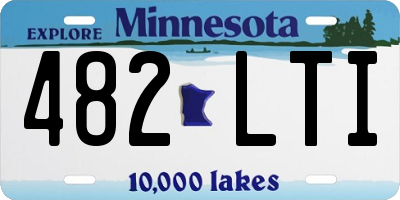 MN license plate 482LTI