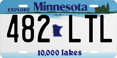 MN license plate 482LTL