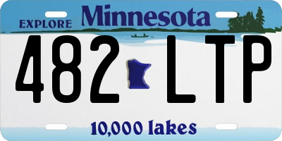 MN license plate 482LTP