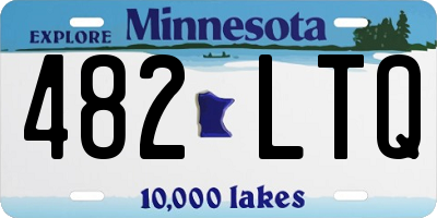MN license plate 482LTQ
