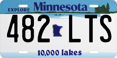 MN license plate 482LTS