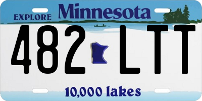 MN license plate 482LTT