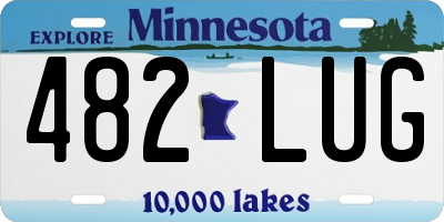 MN license plate 482LUG