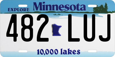MN license plate 482LUJ