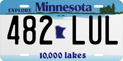 MN license plate 482LUL