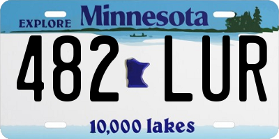 MN license plate 482LUR