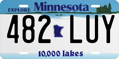MN license plate 482LUY