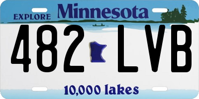 MN license plate 482LVB