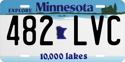 MN license plate 482LVC