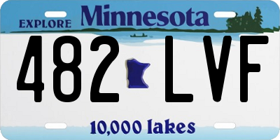MN license plate 482LVF