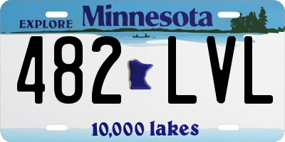 MN license plate 482LVL