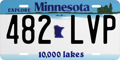 MN license plate 482LVP