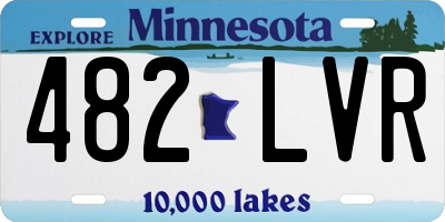 MN license plate 482LVR