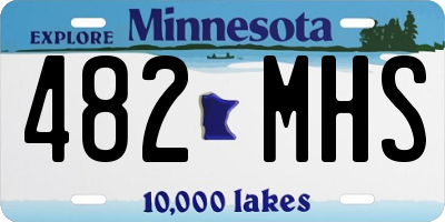 MN license plate 482MHS