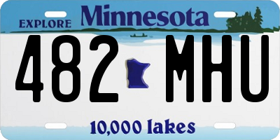 MN license plate 482MHU