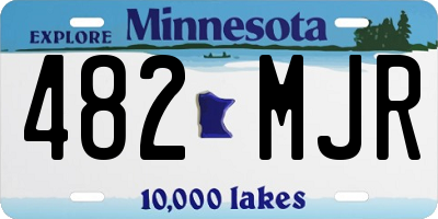 MN license plate 482MJR