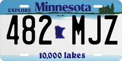 MN license plate 482MJZ