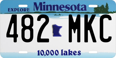 MN license plate 482MKC
