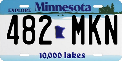 MN license plate 482MKN