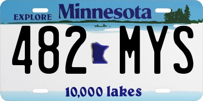 MN license plate 482MYS