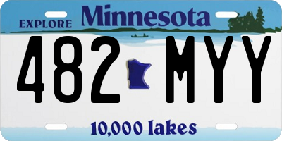 MN license plate 482MYY