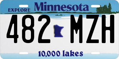 MN license plate 482MZH