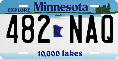 MN license plate 482NAQ