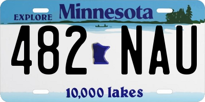 MN license plate 482NAU