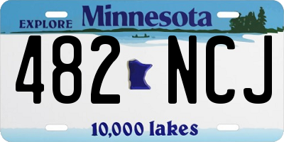 MN license plate 482NCJ