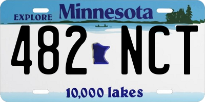 MN license plate 482NCT